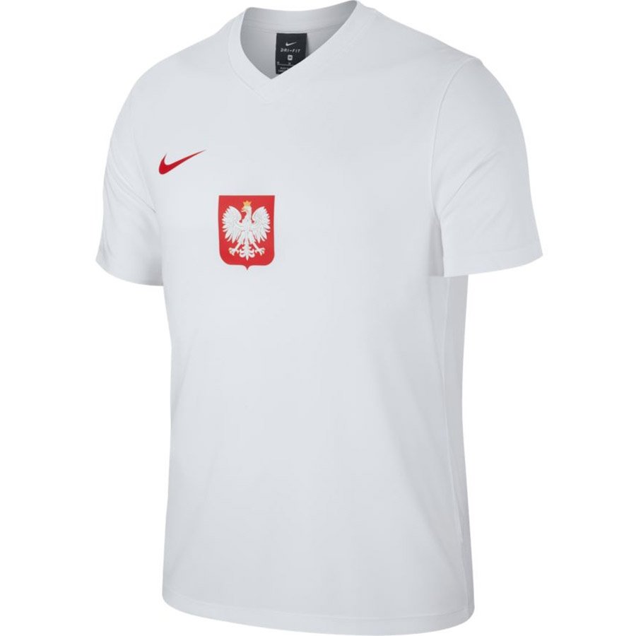 Nike, Koszulka męska, Poland BRT Ftbl Top SS CD0876 100, biały, rozmiar M