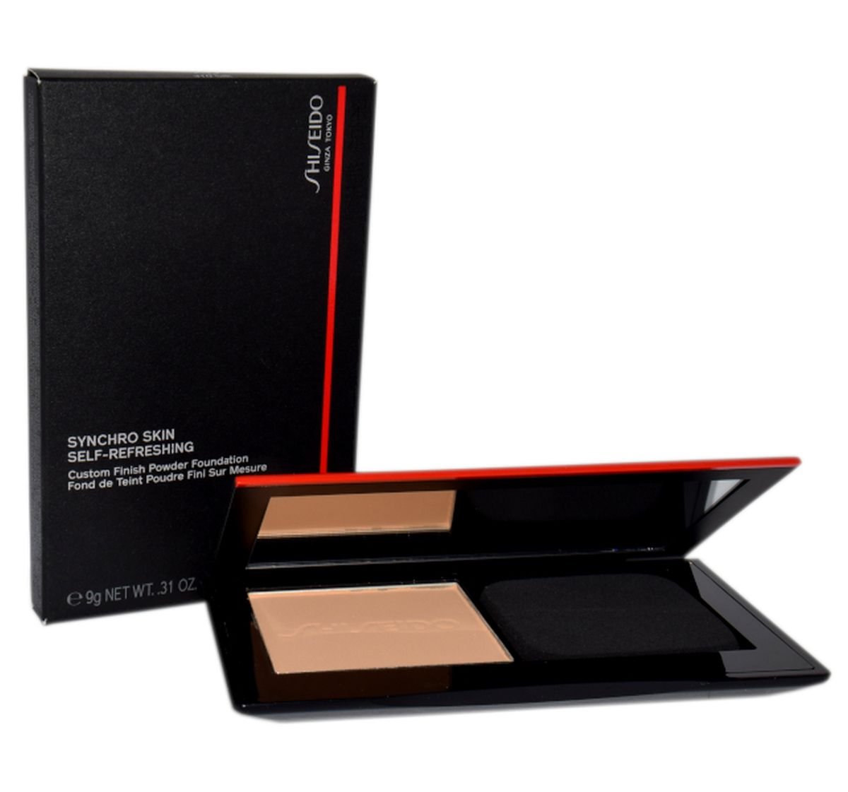 Shiseido Synchro Skin Self-Refreshing Custom Finish Powder Foundation podkład w pudrze odcień 310 9 g