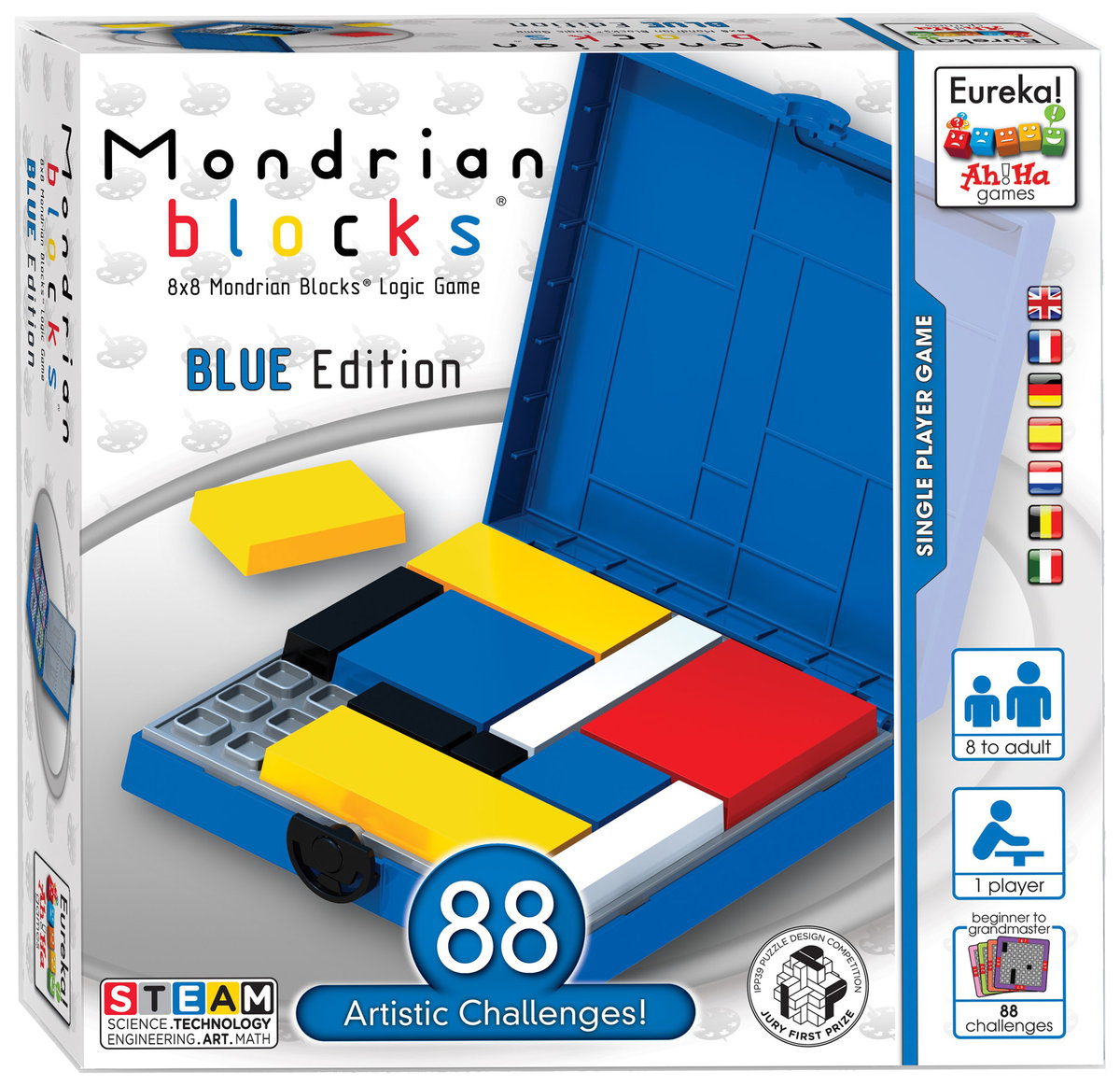 Eureka 3D, gra logiczna Ah!Ha Blok Mondriana, niebieski