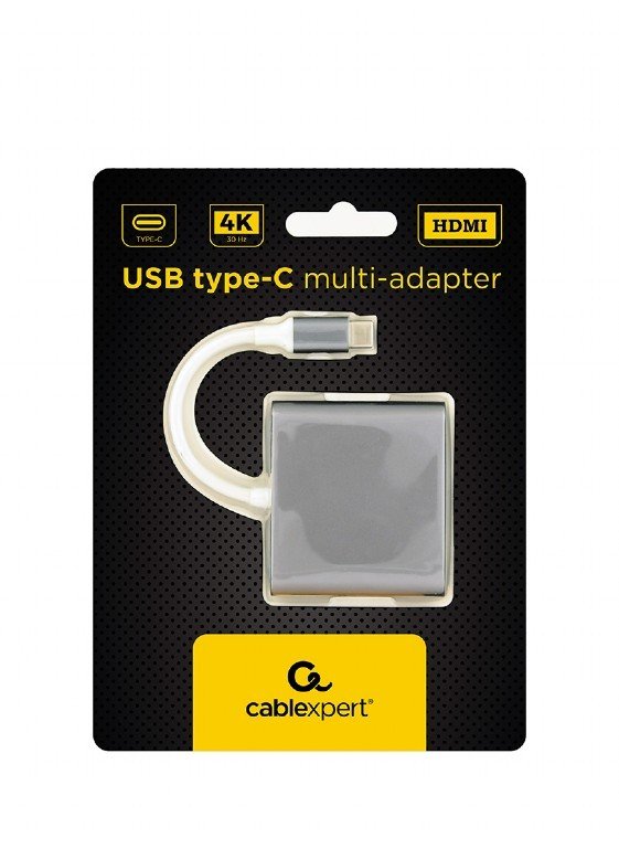 Gembird MULTI ADAPTER USB TYP-C M)->USB HDMI SZA A-CM-HDMIF-02-SG Zamów do 16:00 wysyłka kurierem tego samego dnia! 8716309112055