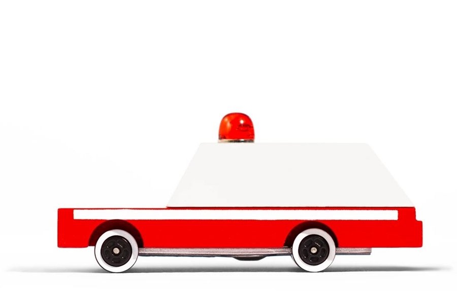 Candylab Candylab   -  Drewniane Autko Candycar  -   Ambulans