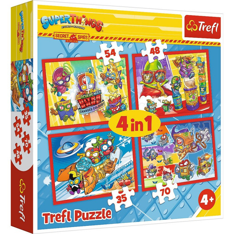 Trefl Puzzle 4w1 Tajni Szpiedzy Super Zings