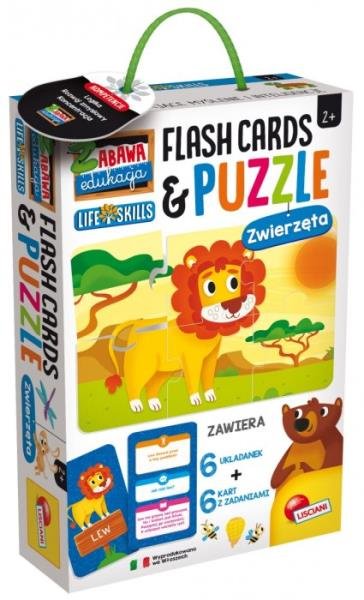 Lisciani Giochi Zabawa i edukacja Puzzle Dziecięce i Flashcards - Zwierzęta 72675