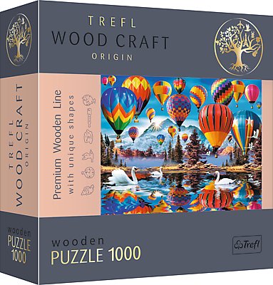 Trefl Puzzle drewniane 1000 Kolorowy Balony