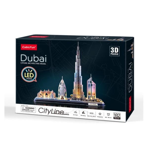 Dante Puzzle 3D City Line LED Dubai 20523