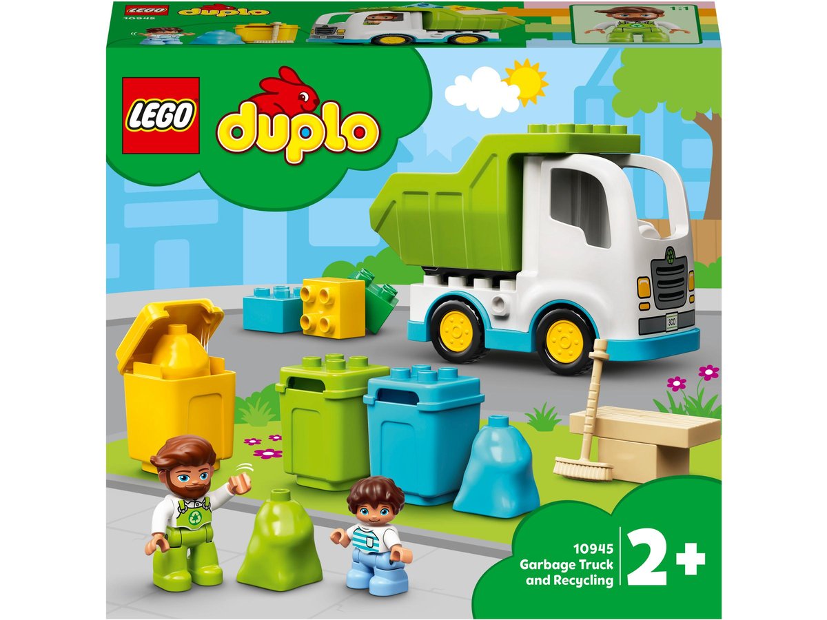 LEGO DUPLO Śmieciarka i recykling 10945