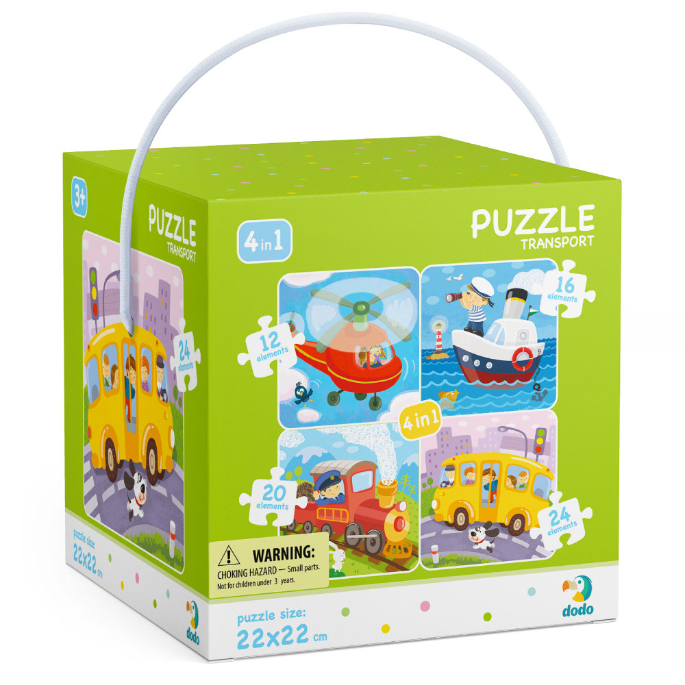 Dodo Puzzle 4w1 Transport 300132 3+