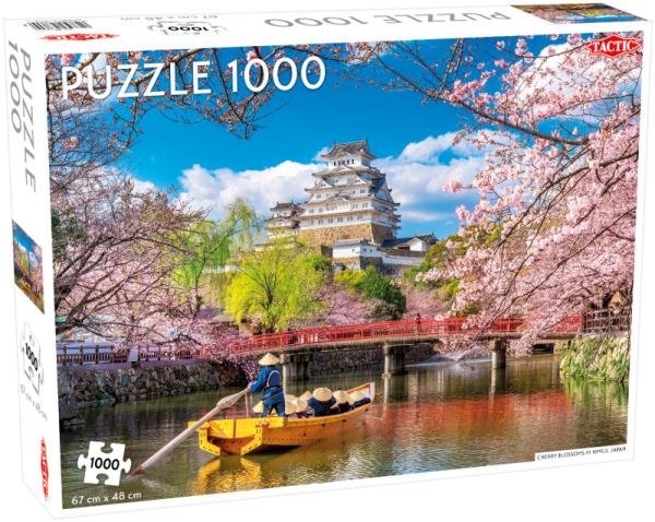Tactic Puzzle 1000 elementów. Landscape. Cherry Blossoms in Himeji, Japan