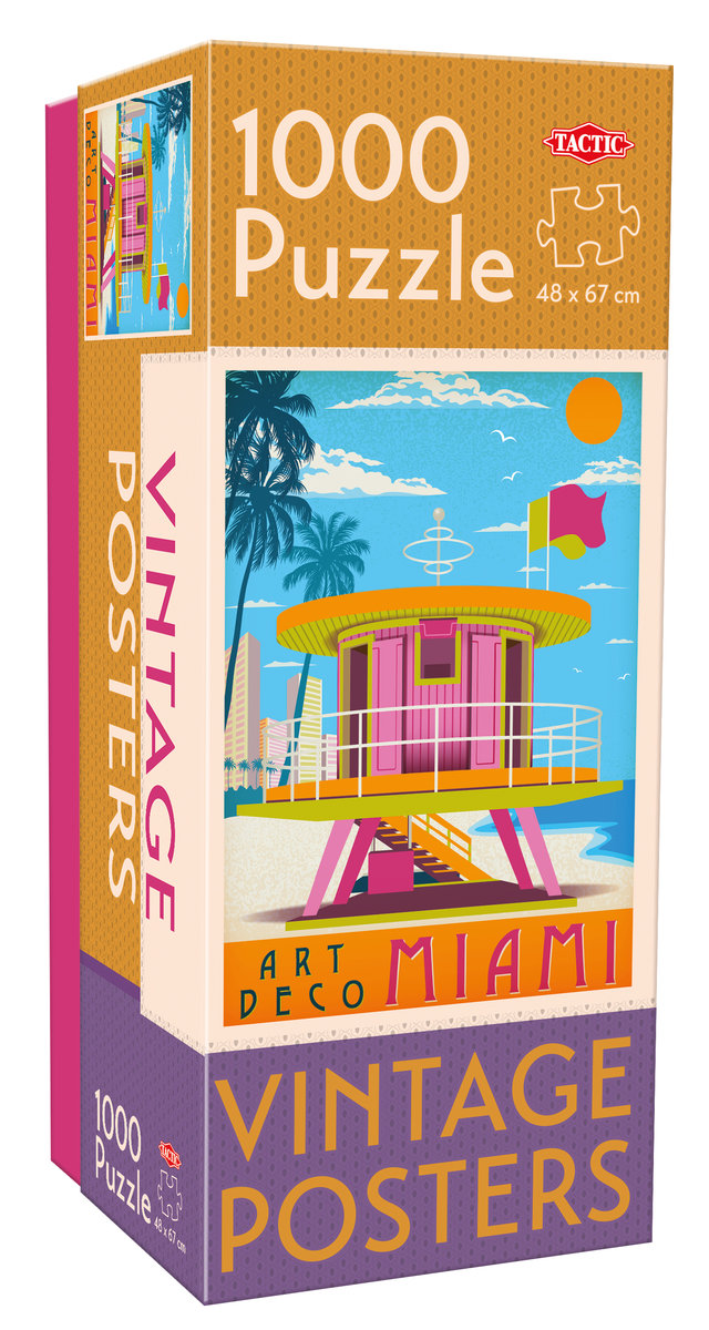 Tactic Puzzle 1000 Vintage Miami -