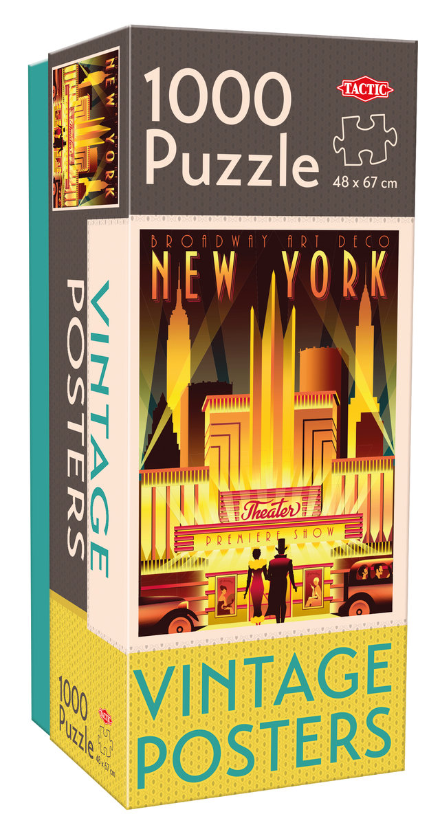 Tactic Puzzle 1000 Vintage New York -