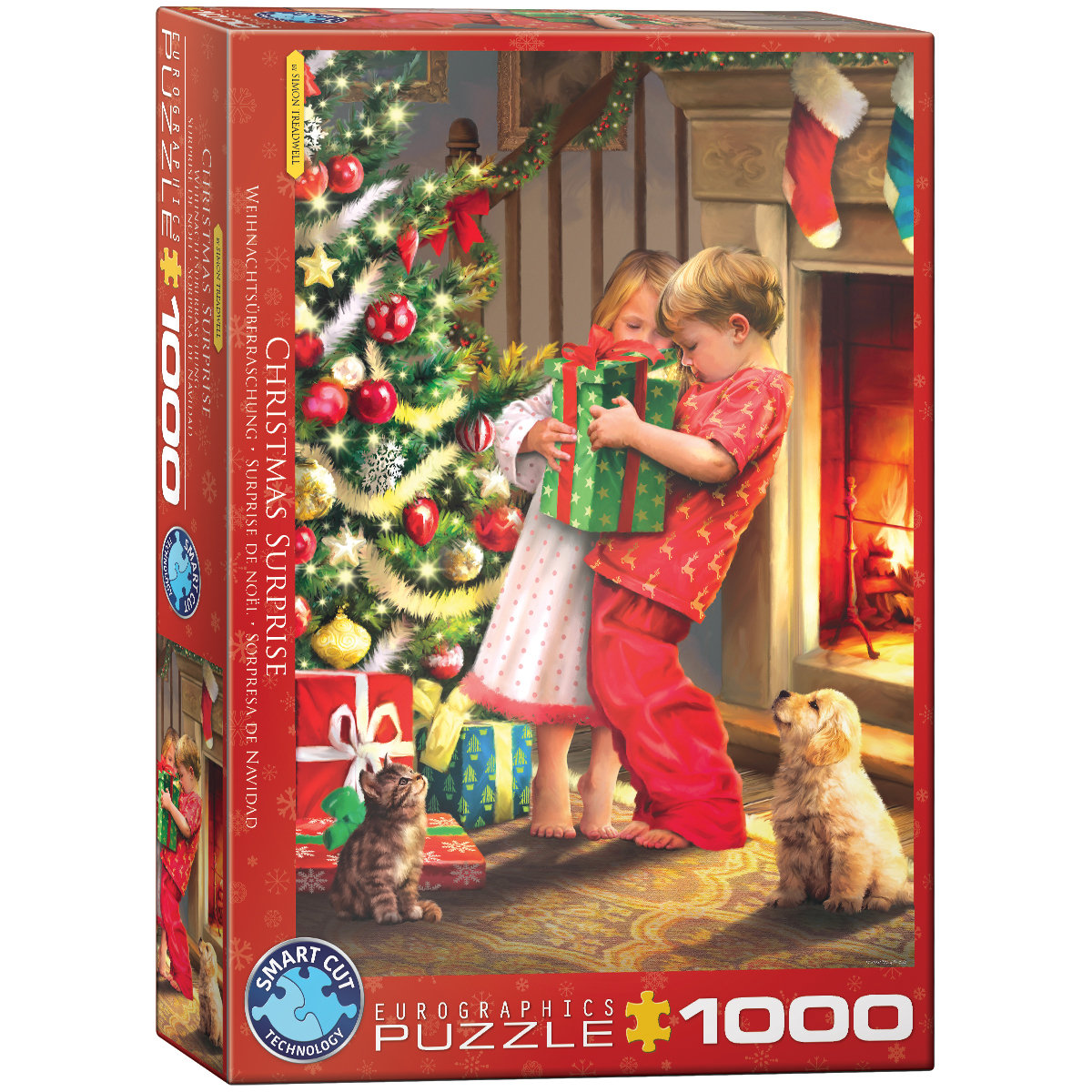 Eurographics Puzzle 1000 Chistmas Surprise by Simon Tread 6000-5640 -