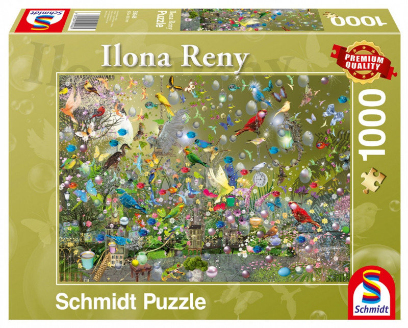 Schmidt Puzzle 1000 elementów ILONA RENY Papugi w dżungli 5_805427