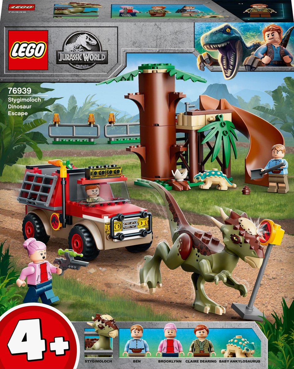 LEGO Zestaw konstrukcyjny Jurassic World Ucieczka stygimolocha 76939