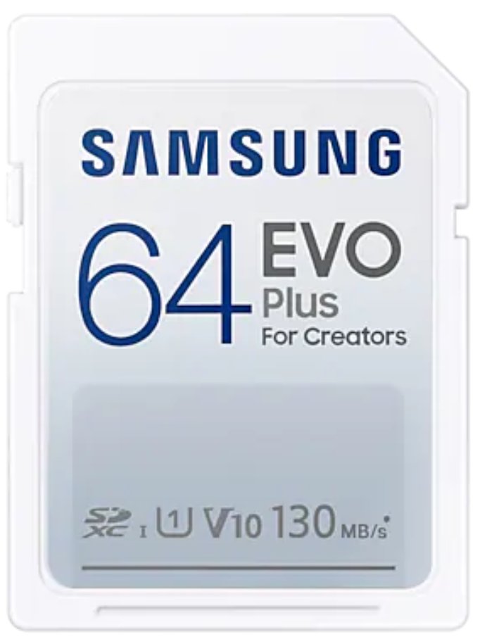 Samsung EVO Plus 2021 SDXC 64GB UHS-I/U1 V10 MB-SC64K/EU MB-SC64K/EU