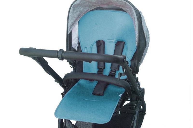 Kuli-Muli Uniwersalna wkładka antypotowa do wózka spacerowego - Lyocell - turkus KM802-01-11 N19
