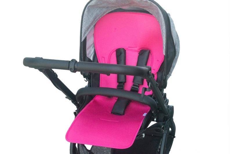 Kuli-Muli Uniwersalna wkładka antypotowa do wózka spacerowego - Lyocell - różowa KM802-01-16 N19