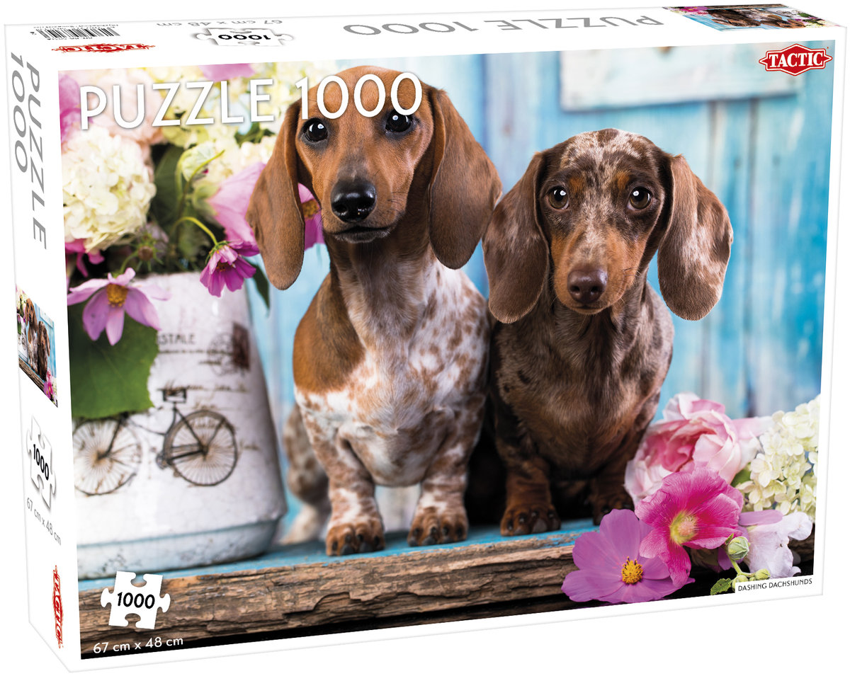 Tactic Puzzle 1000 Dashing Dachshunds -