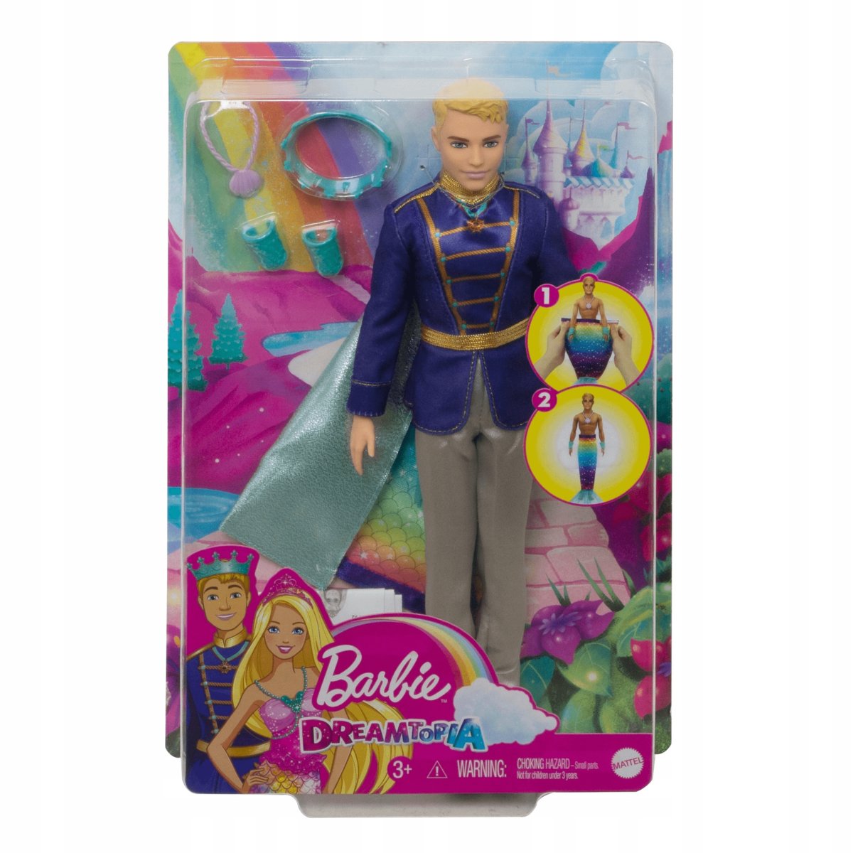 Mattel GTF93 Książę, syrenia przemiana