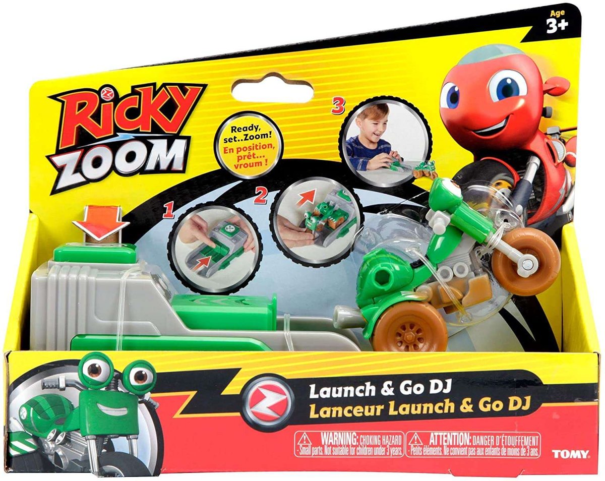 Ricky Zoom, wyrzutnia z figurką Motocykl DJ