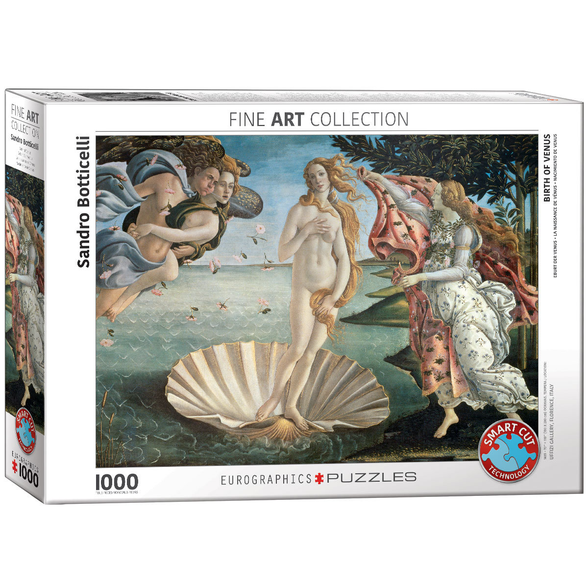 D-Toys Puzzle 1000 elementów. Narodziny Wenus, Botticelli