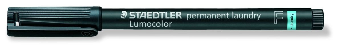 Staedtler Lumocolor 319 LM F-9 marker permanentny do prania, końcówka F o grubości ok. 0,6 mm, czarny, 1 sztuka w blisterze 319 LM F-9