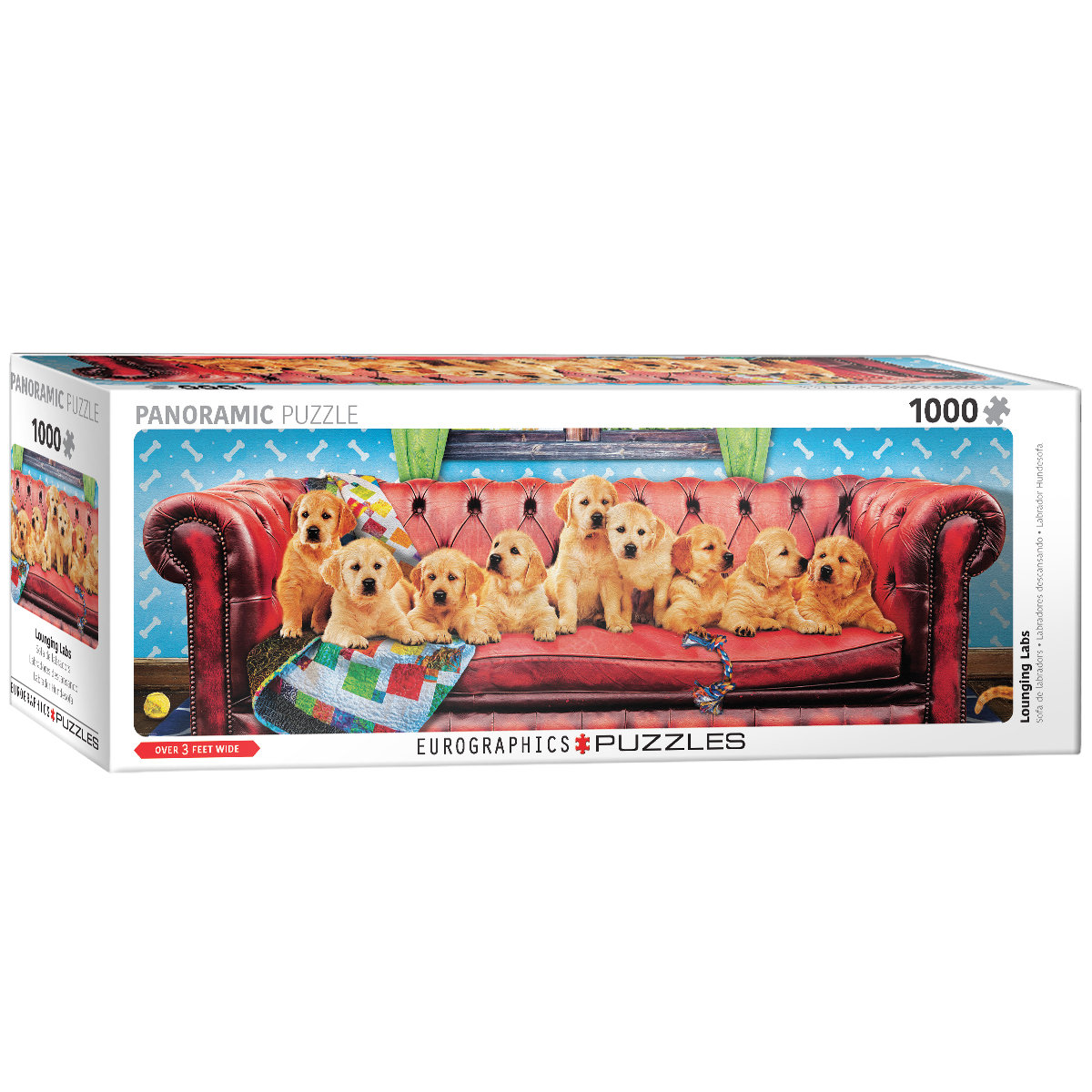 Eurographics Puzzle 1000 Panoramic Lounging Labs 6010-5630 -