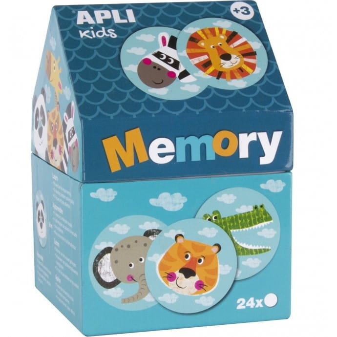 Memory w kartonowym domku Apli Kids - Safari