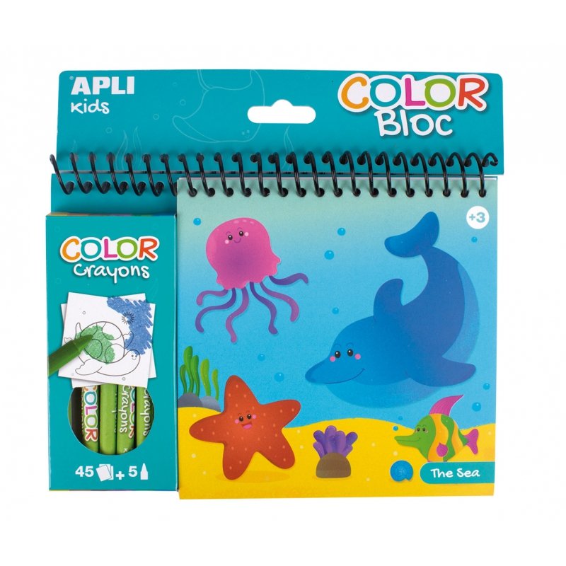 Apli Kids Kolorowanka z kredkami Ocean