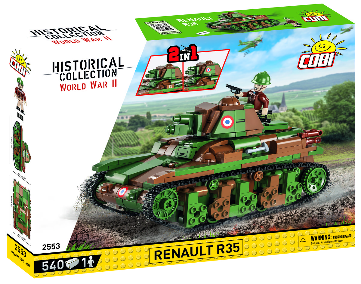 Cobi Polska S.A. Klocki Mała Armia Samochód Bojowy Renault R35 2553