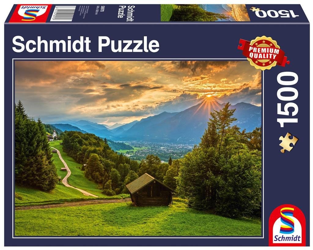 Schmidt Puzzle PQ 1000 Zachód słońca nad Wambergiem G3 -