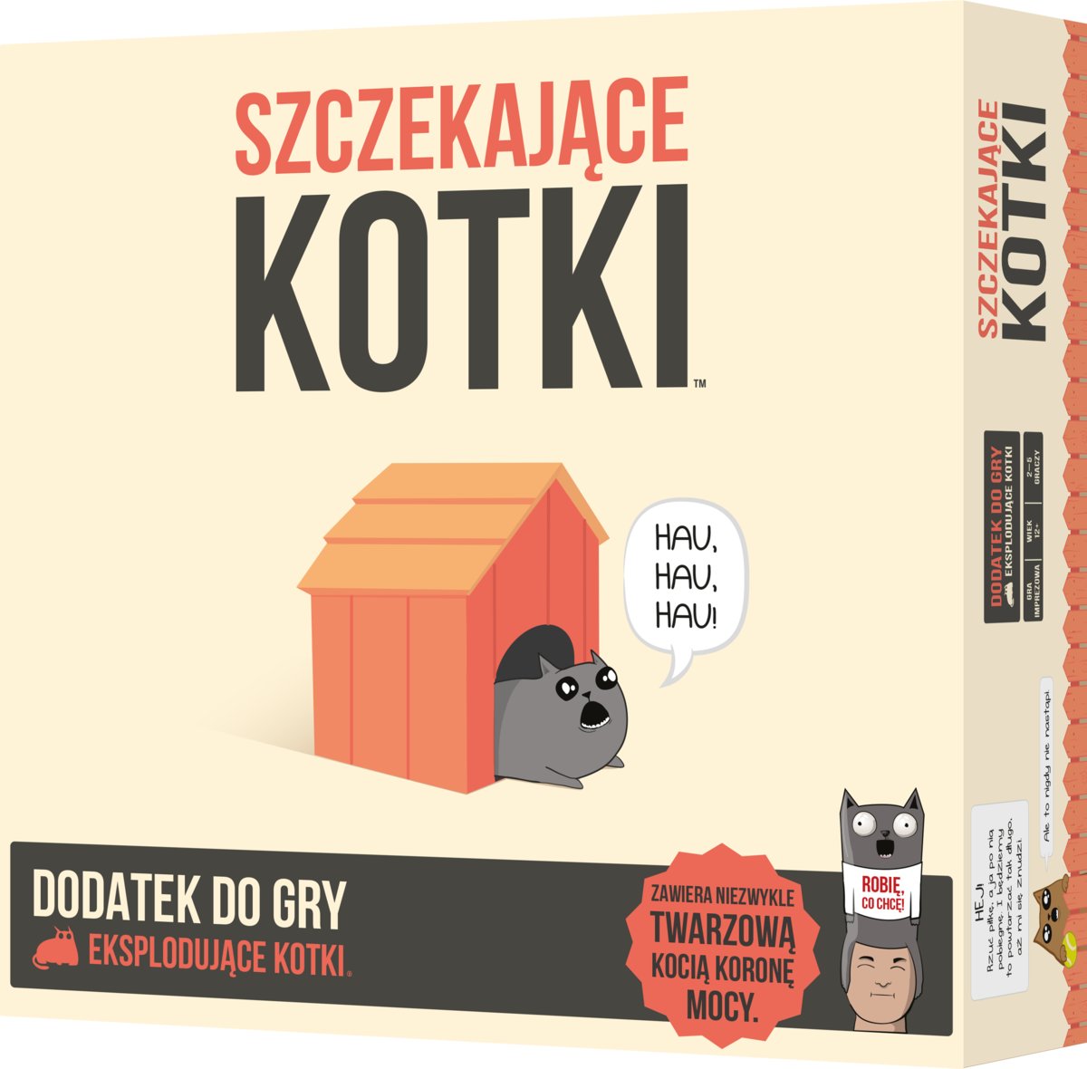 Rebel, gra towarzyska Eksplodujące Kotki: Szczekające Kotki (nowa edycja)