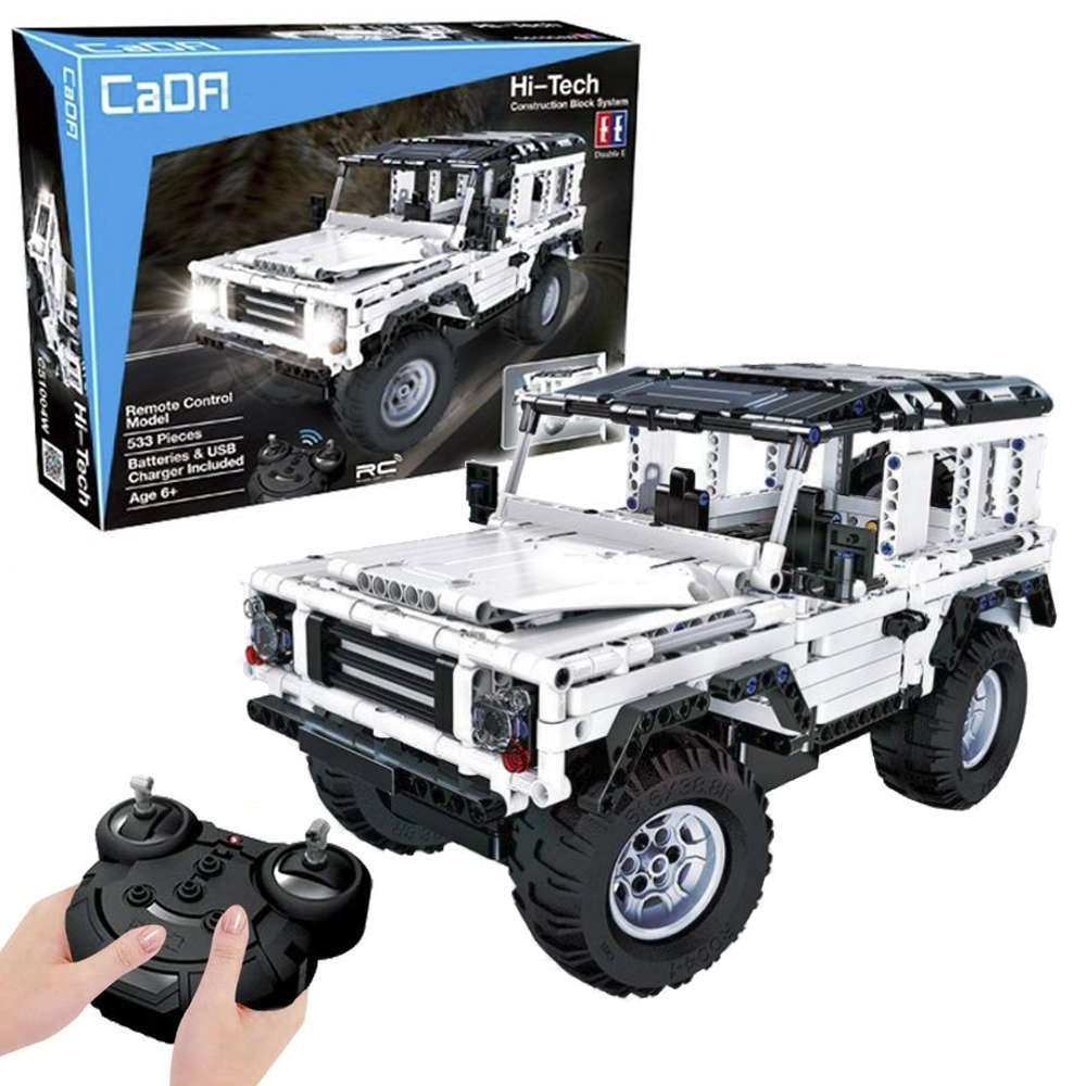 Cada zestaw klocków konstrukcyjnych RC Jeep