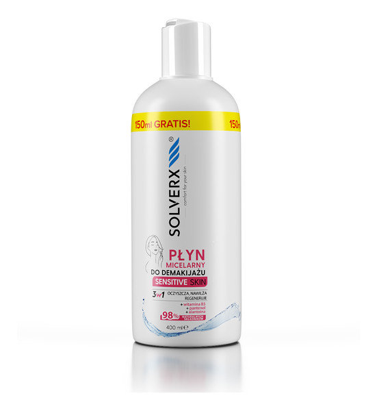 Solverx Sensitive Skin płyn micelarny do demakijażu 250 ml 1146337