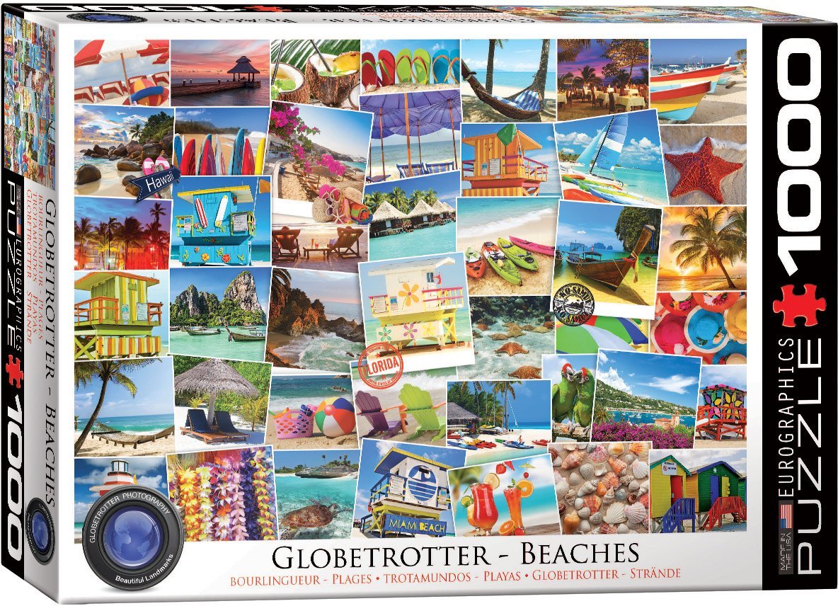 Eurographics Puzzle 1000 Globetrotter Beaches 6000-0761 -