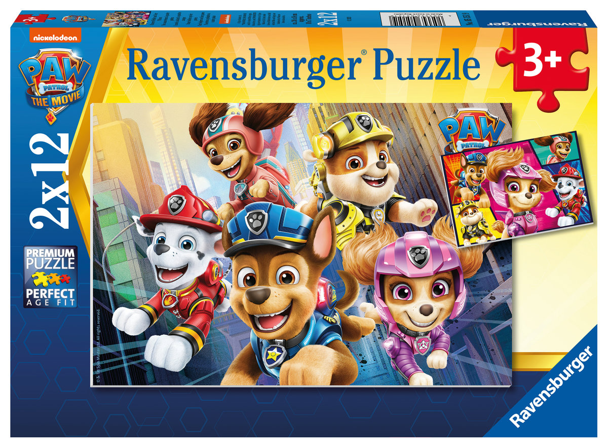 Ravensburger Puzzle 2x12 Psi Patrol -