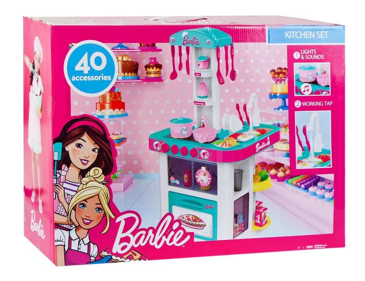 Mega Creative Barbie Kuchnia Kran z Wodą Efekty Dźwiękowe i Świetlne RP BRB30