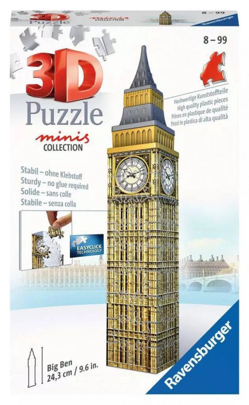 Ravensburger Puzzle 3D 54 Mini budynki: Big Ben