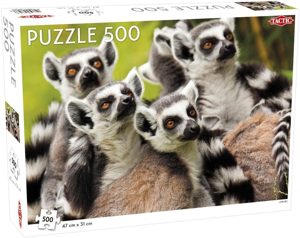 Tactic Puzzle 500 Animals: Lemurs