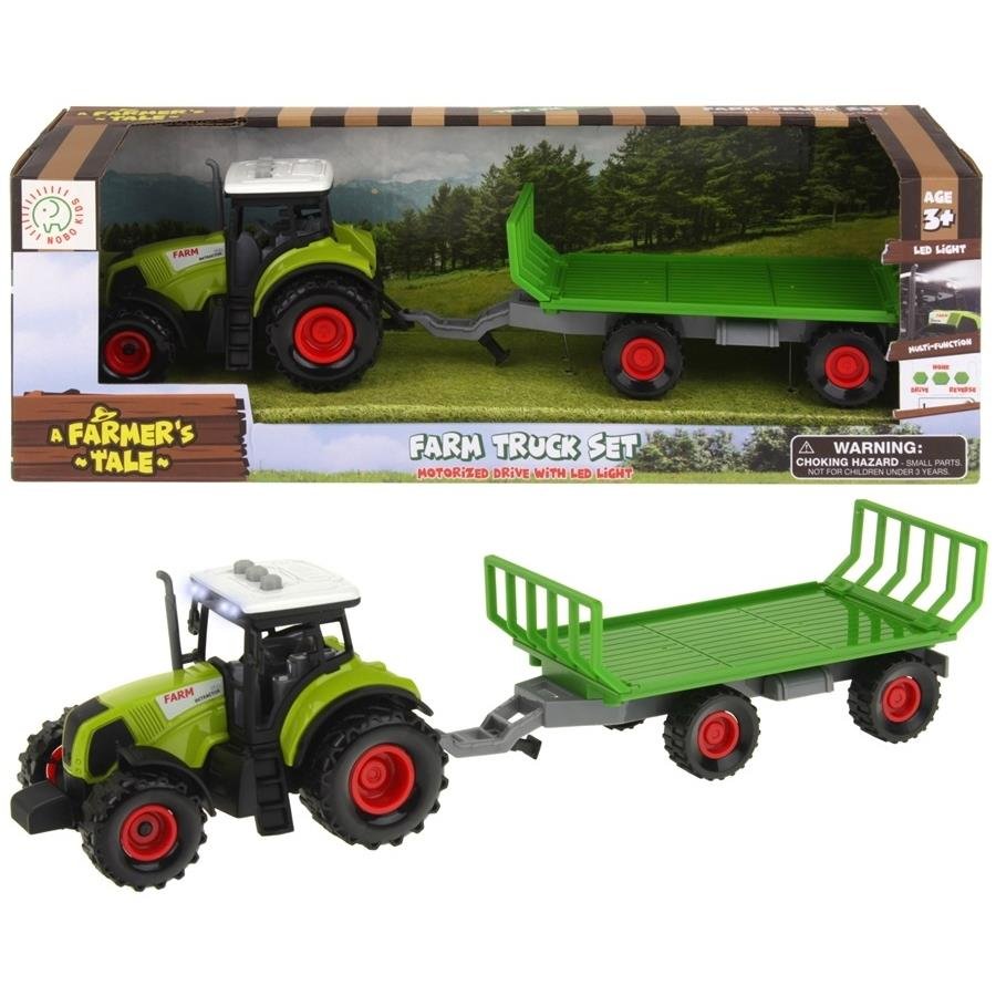 NoboKids Traktor Przyczepa Transport Słomy Światło Dźwięk CH-110217