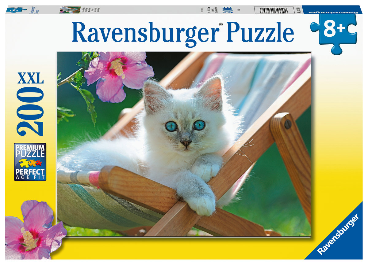 Ravensburger Puzzle dla dzieci 2D Zdjęcie kota 200 elementów GXP-811796
