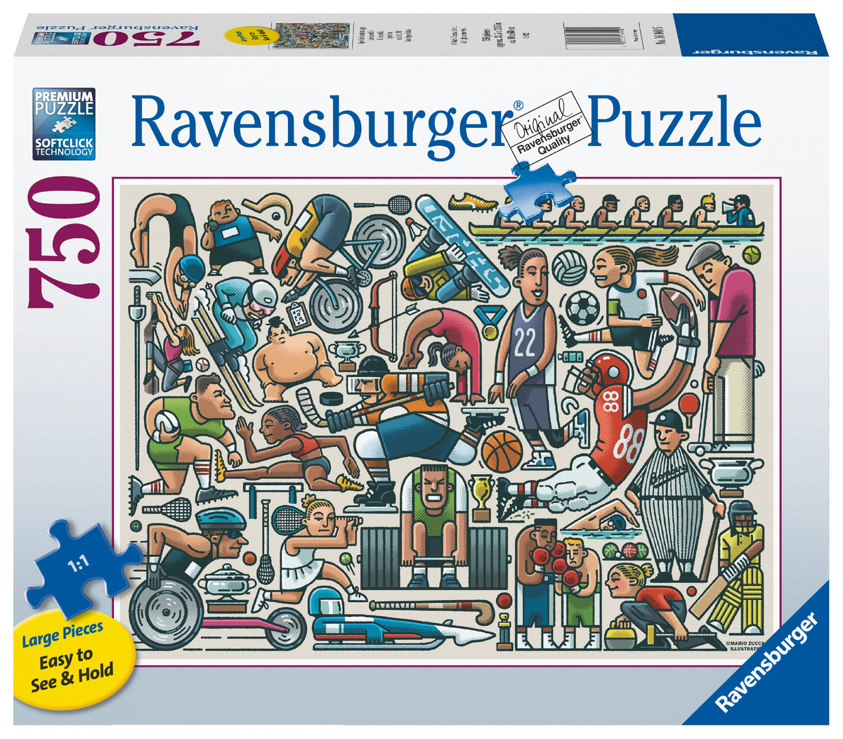 Ravensburger Polska Polska Puzzle Duży Format Atleci 750 elementów 5_817184