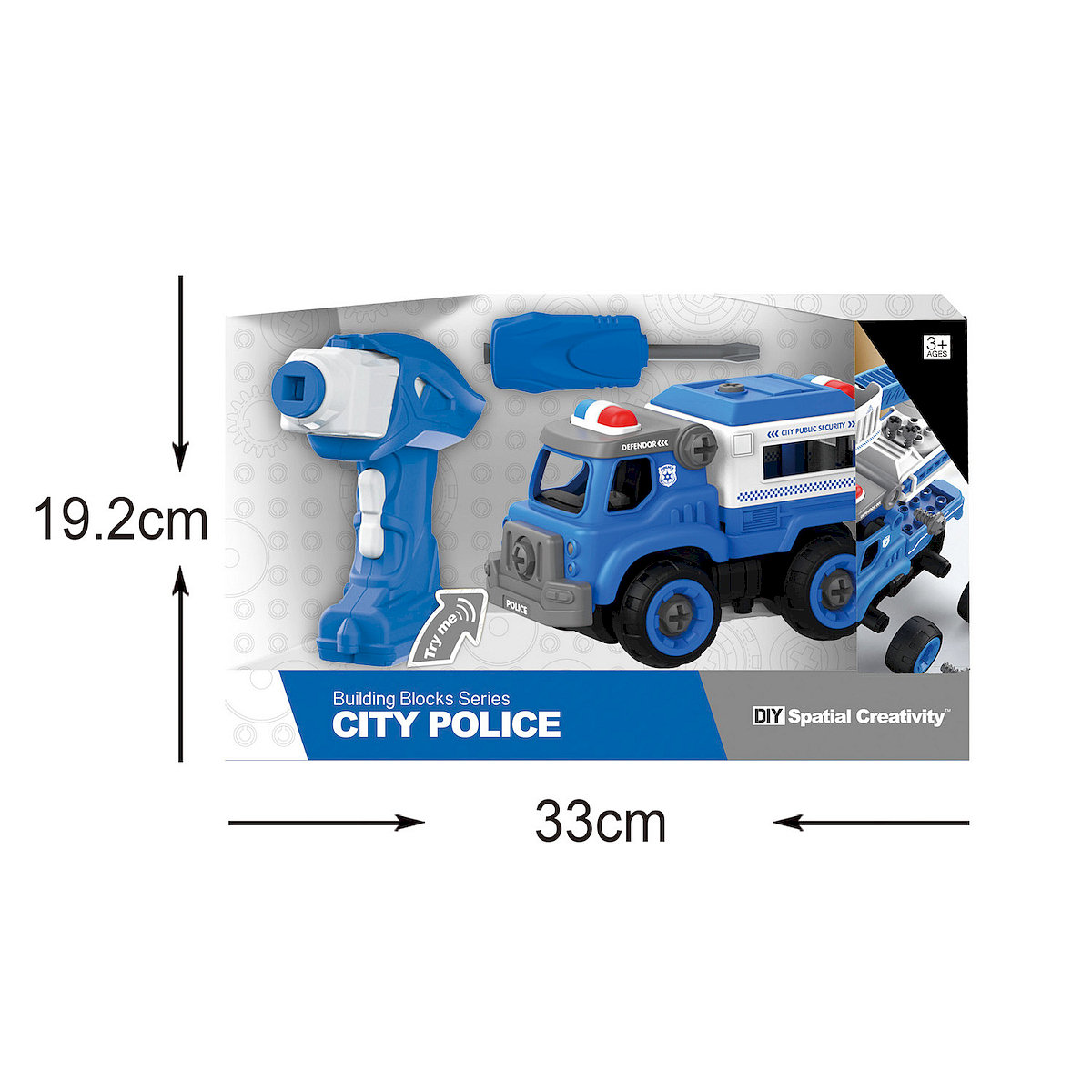 Pojazd Sterowany Konstrukcy 3W1 R/c Auto Policja