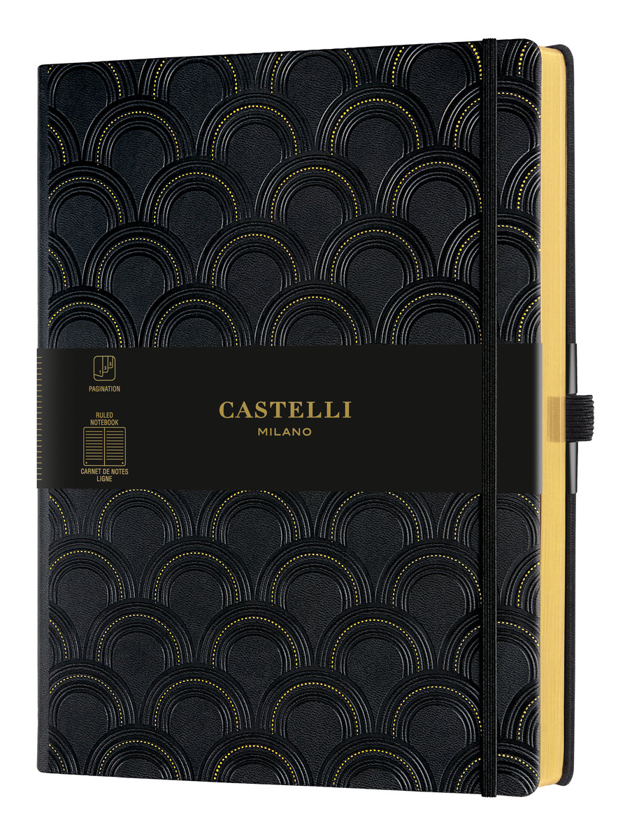 Notes Castelli Deco Gold 25X19 Linia