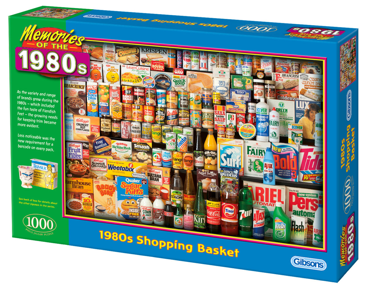 Gibson Games 1980s Shopping basket puzzle 1000 części