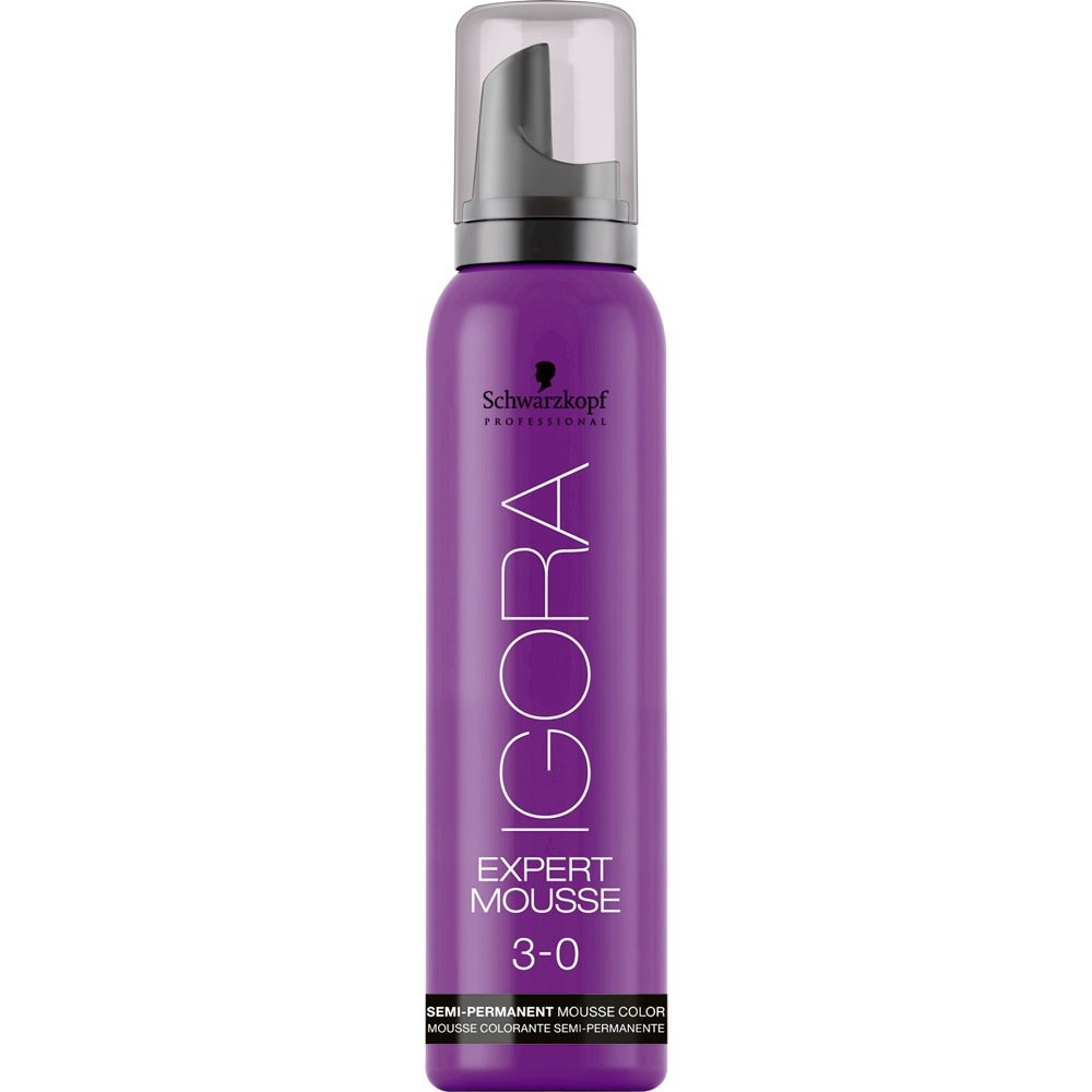 Schwarzkopf Professional Igora Expert Mousse pianka koloryzująca 3-0 Ciemny Brąz 100 ml