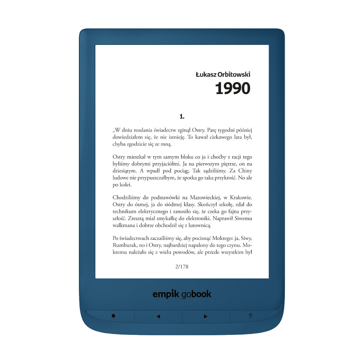Czytnik EMPIK GoBook designed by Pocketbook + kod Empik Go na 60 dni