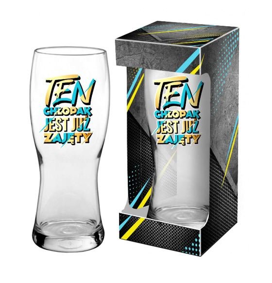 Szklanka do piwa 500 ml - Ten chłopak jest już zajęty