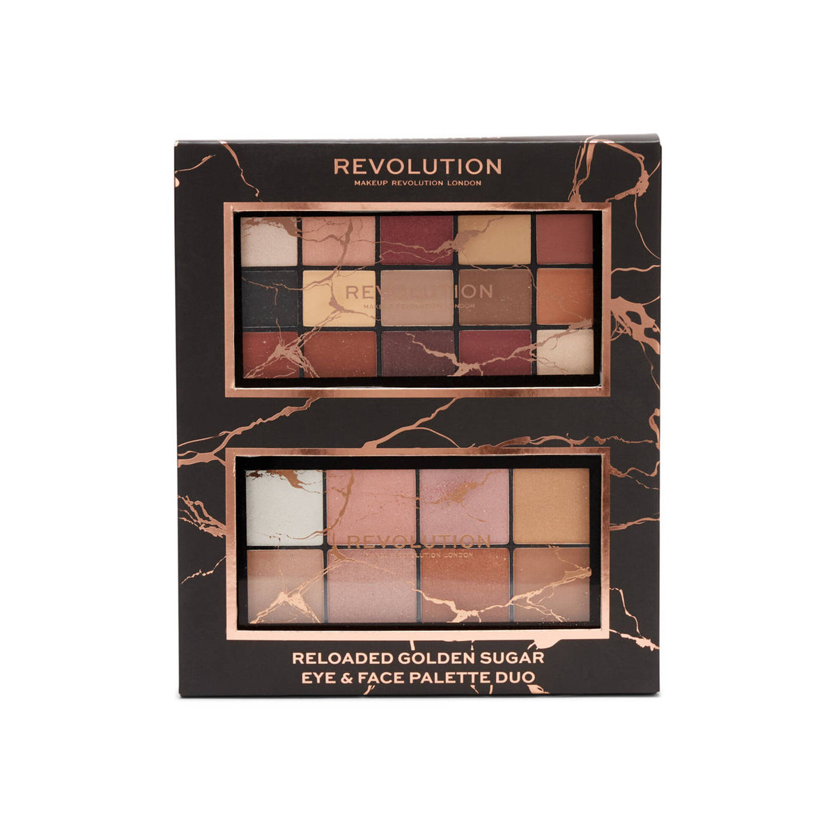 Make Up Revolution Make Up Revolution Reloaded Golden Sugar Eye& Face Palette Duo