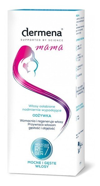 DERMENA Mama Nawilżający Odżywka do włosów osłabionych dla kobiet w ciąży i po porodzie 200ml 127977