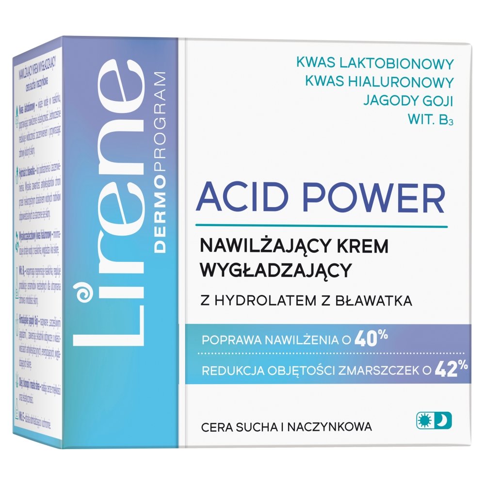 Lirene Acid power wygładzający krem nawilżający 50 ml